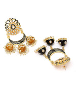 Thumbnail for Black Meenakari Drop Earrings for Womens by House of Ree - Distacart