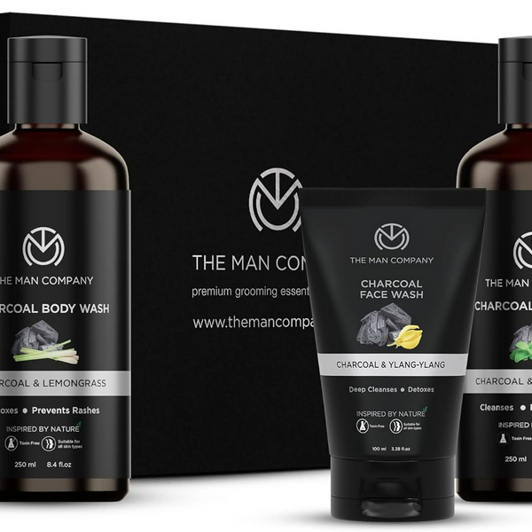 The Man Company Charcoal Care Trio Gift Set
