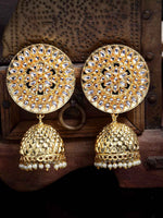 Thumbnail for Golden Jhumki Earrings for Womens by House of Ree - Distacart