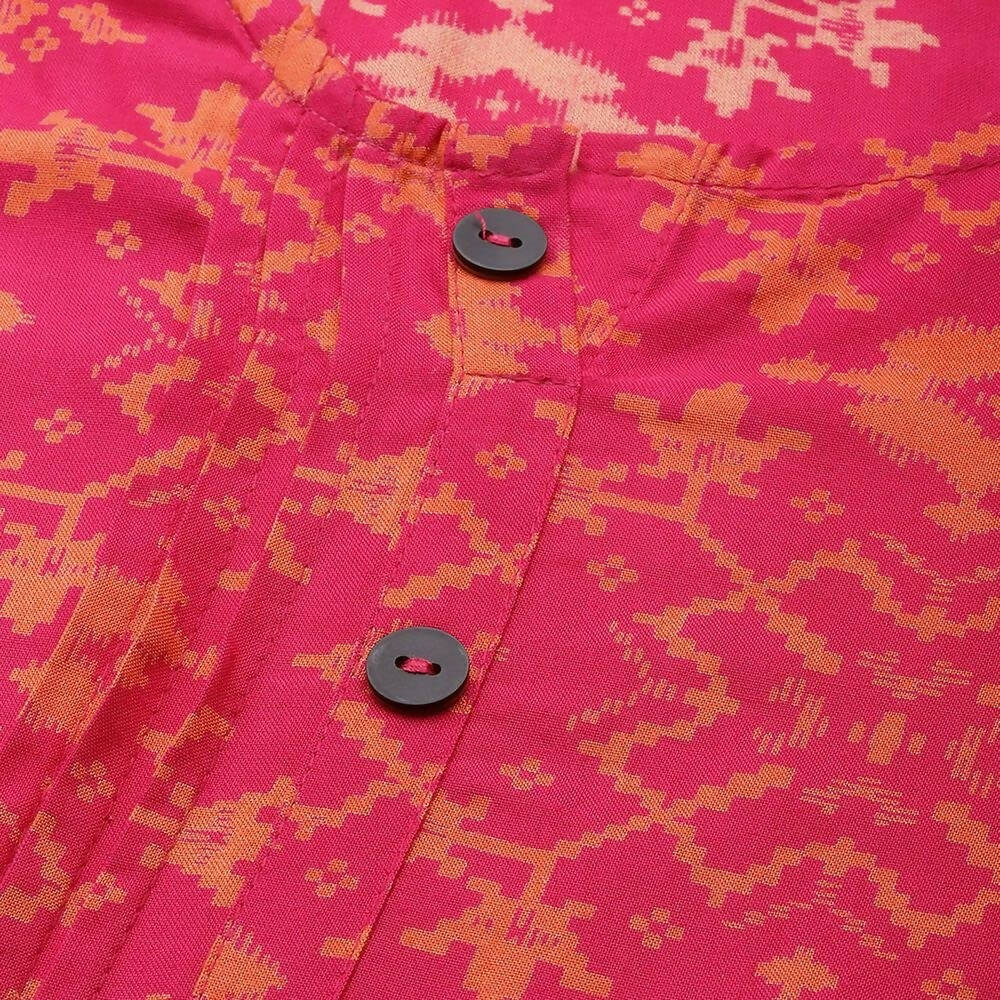 Anubhutee Women's Rayon Pink Ethnic Kurta with Palazzos - Distacart