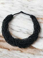 Thumbnail for Inhanns Handmade Beaded Multilayer Necklace, 20 Layers - Black - Distacart