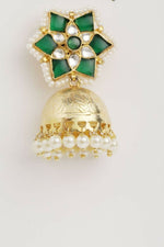 Thumbnail for Nuyug 22K Gold Plated Panna Jhumki Earrings