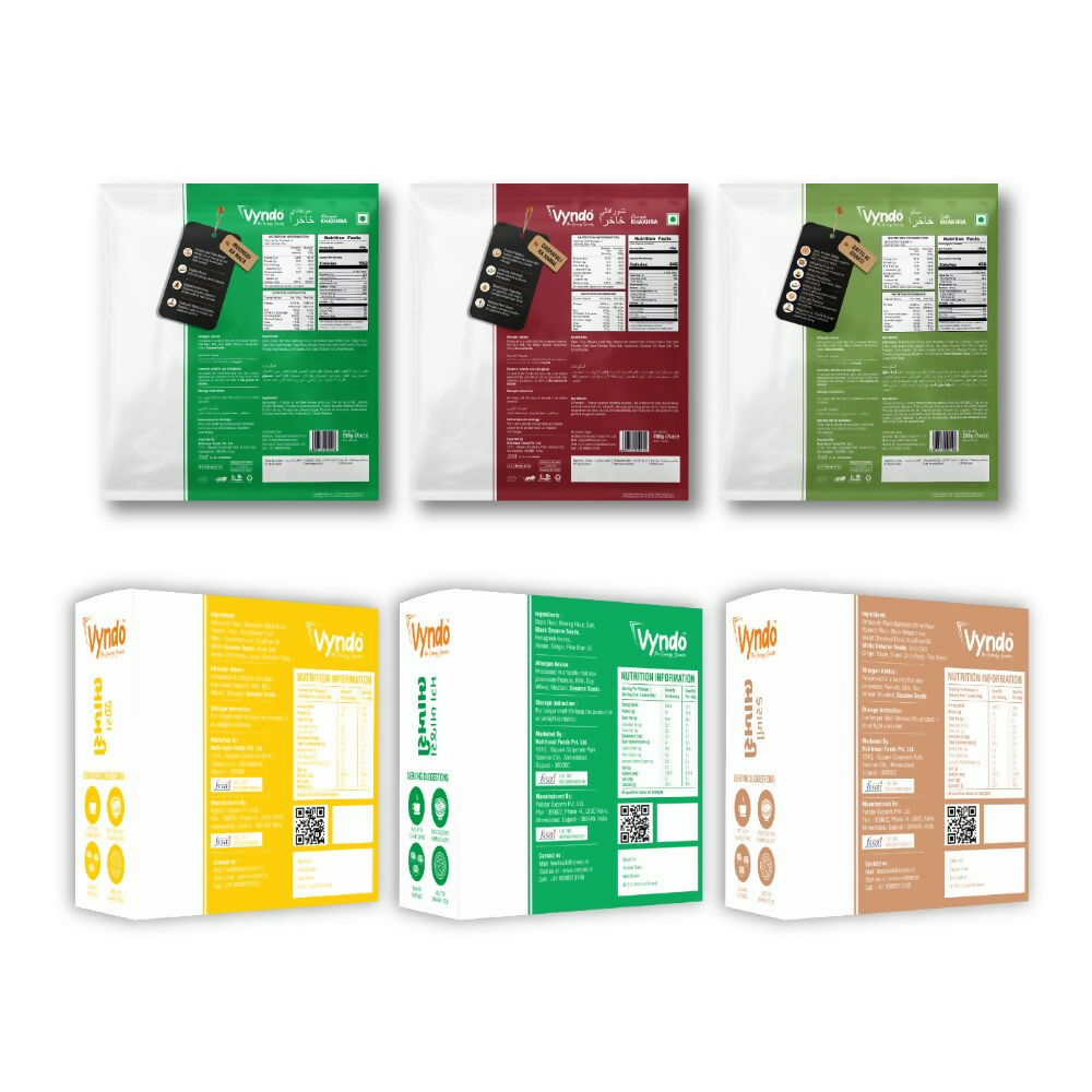 Vyndo High Protein Rich Khakhra & Bhakhri Combo - Distacart