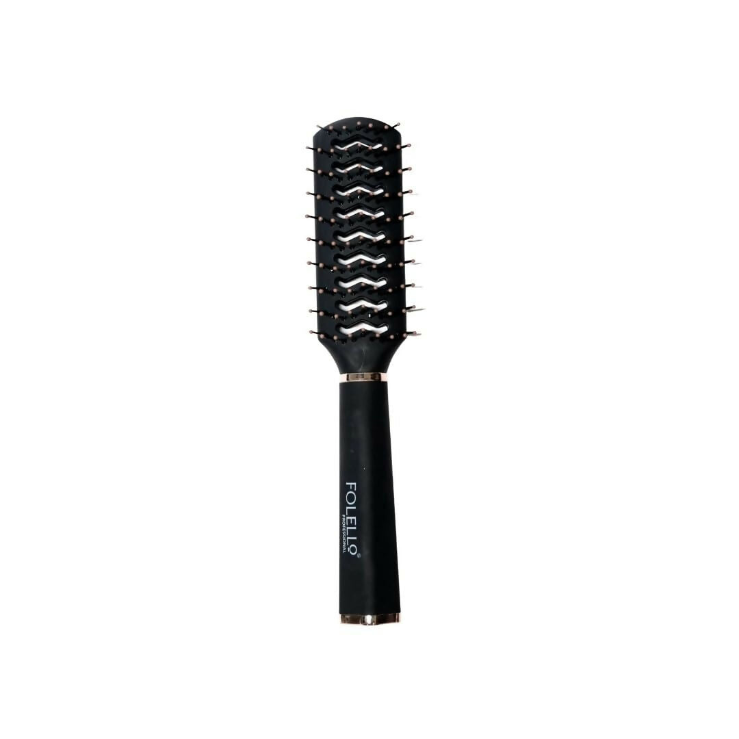 FOLELLO Professional Vent Hair Styling Brush for Blow Drying & Detangling - Dista