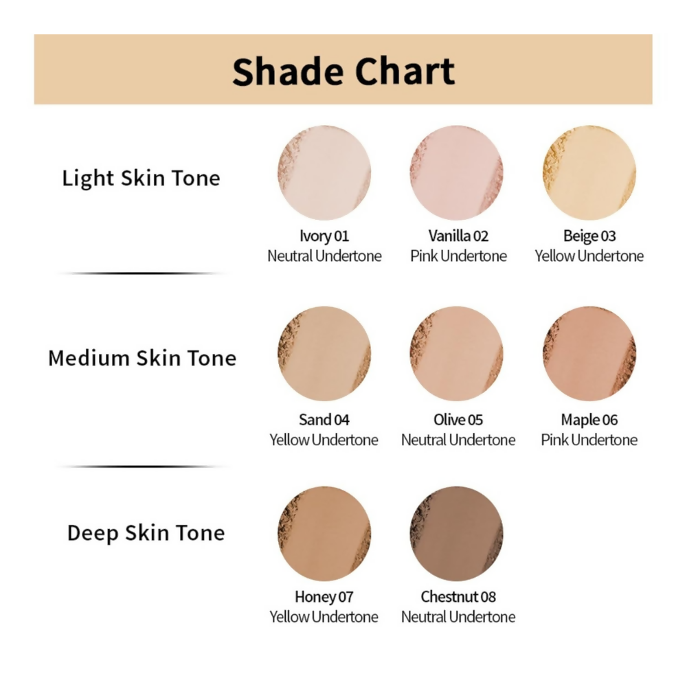Nykaa All Day Matte Compact Powder- Beige 03 - Dista