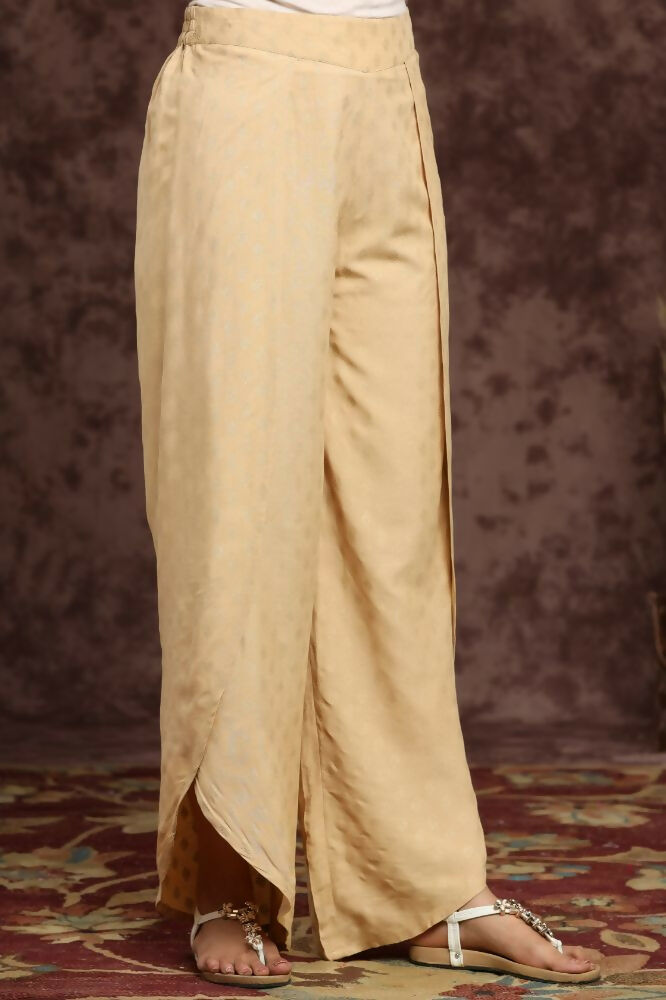 Juniper Gold Ethnic Motif Printed Rayon Tulip Pants - Distacart