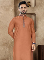 Thumbnail for Anaita Orange Linen Silk Straight Kurta - Distacart