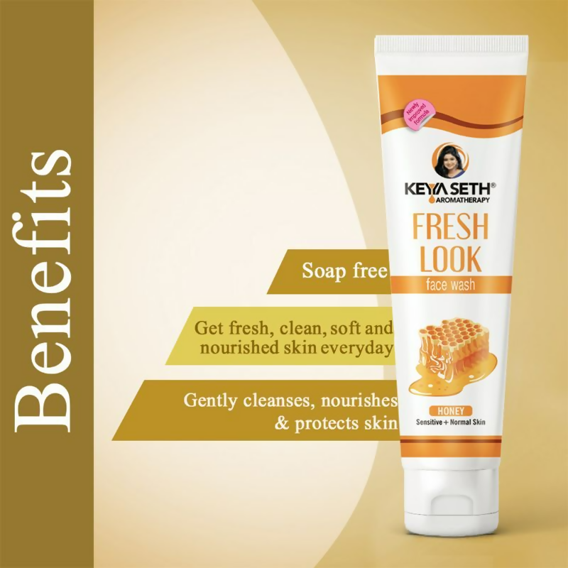 Keya Seth Aromatherapy Natural Honey Fresh Look Face Wash - Distacart
