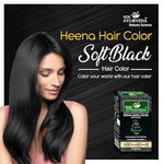 Thumbnail for VedicAyurveda Natural Henna hair color Soft Black - Dista