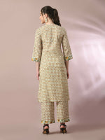 Thumbnail for Myshka Women's Multi Printed Cotton Straight Party Kurta Set - Distacart