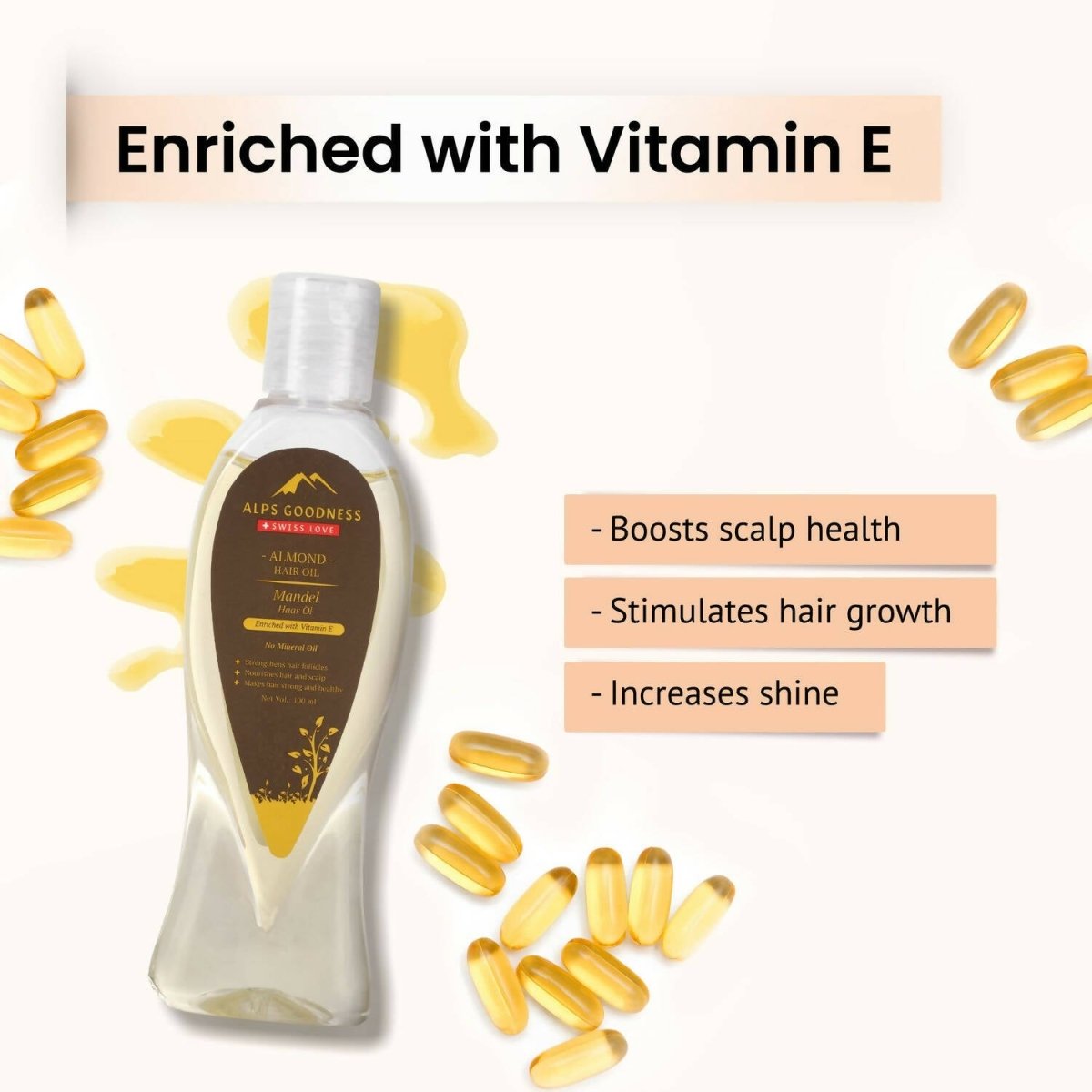 Alps Goodness Almond Hair Oil - Distacart