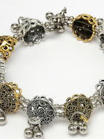 Thumbnail for NVR Women's Gold Plated Stylish Latest Design Multicolor Bracelet - Distacart