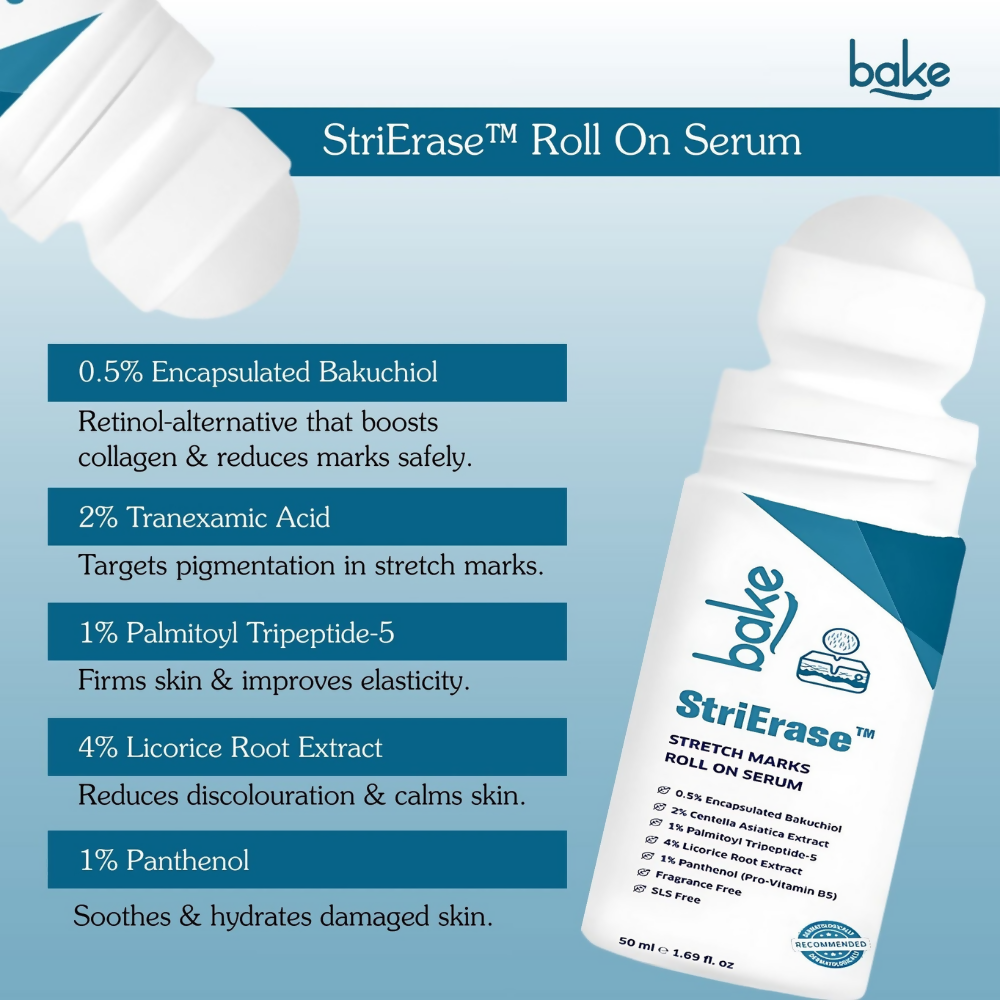 Bake StriErase™ Stretch Marks Removal Roll-On Serum - Distacart