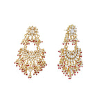 Thumbnail for Nuyug 22K Gold Plated Pearl Empress Chandbali Earrings