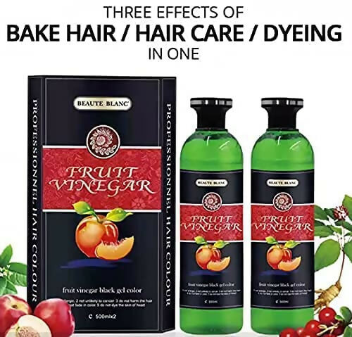 Aravli Beaute Blanc Fruit Vinegar Gel Hair Color - Natural Black - Distacart
