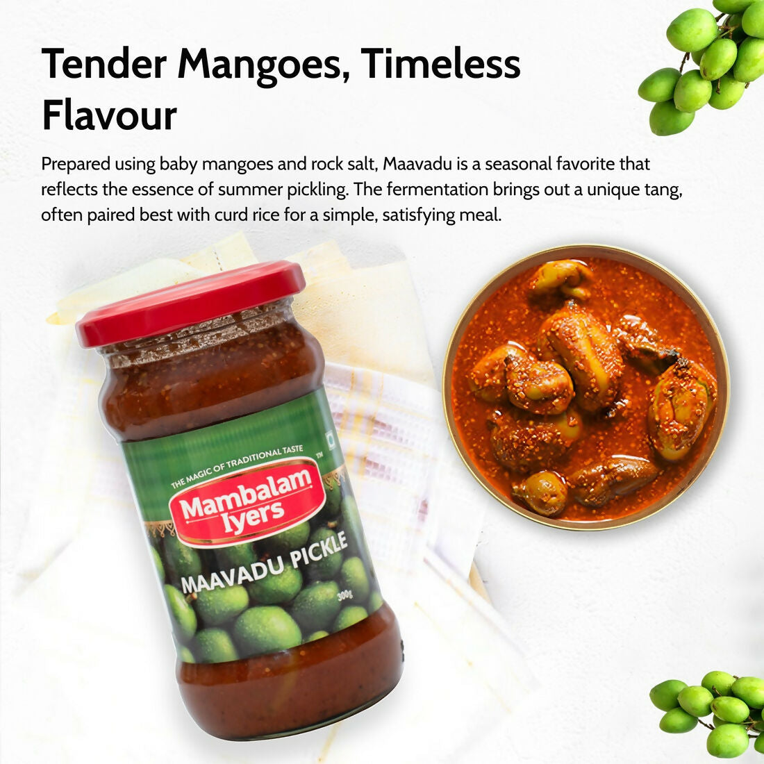 Mambalam Iyers Maavadu Pickle - Distacart