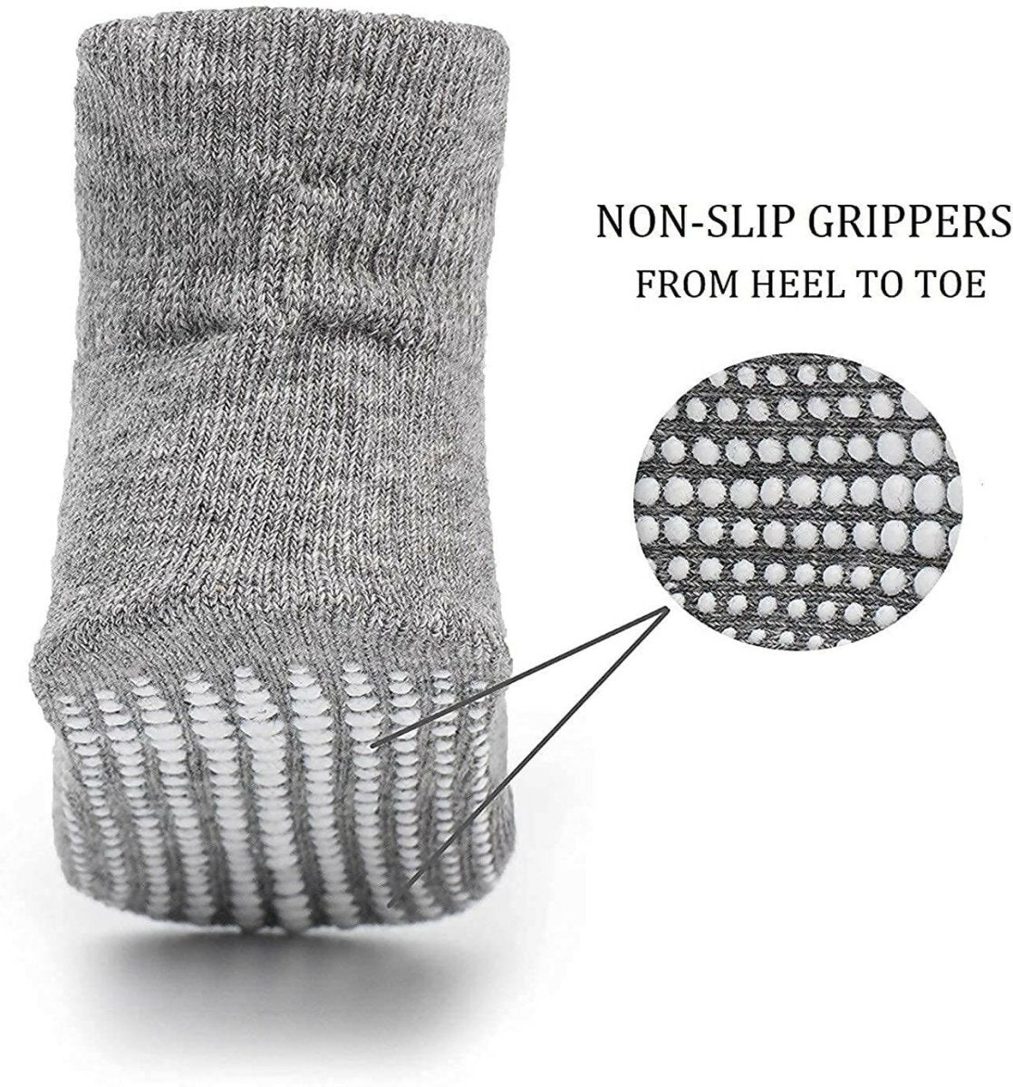 AHC Baby Socks Anti Slip Anti Skid Boys Girls Ankle Length Soft Cotton Socks with Grip - Distacart
