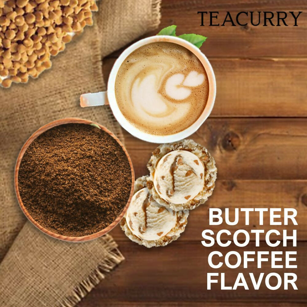 Teacurry Butterscotch Coffee - Arabica Freeze Dried Coffee for Instant Hot & Cold Coffee - Distacart