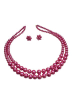 Thumbnail for Inhanns Everyday Workwear Pearl Set (Double Layered Pearls) - Pink - Distacart