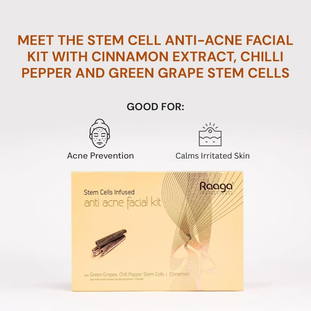 Raaga Professional Stem Cells Infused Anti Acne Facial Kit - Dista