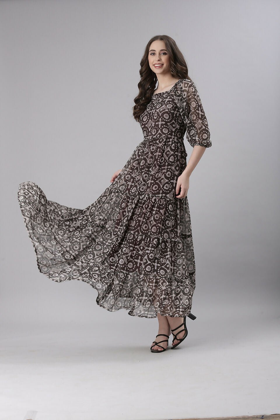 Souchii Printed Maxi Dress