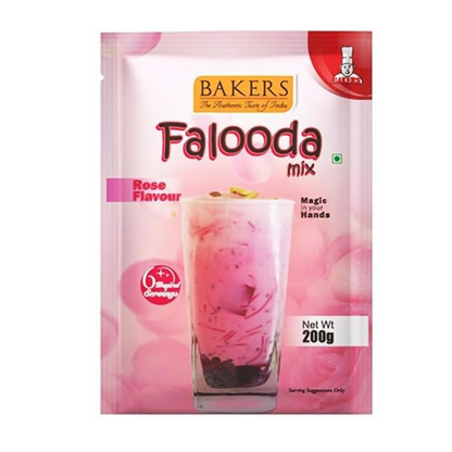 BAKERS Falooda Mix Powder - Chocolate, Pista and Rose - Dista