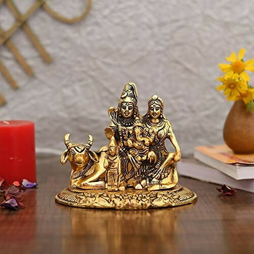 Collectible India Handcrafted Shiva Parvati Ganesh Idol - Distacart