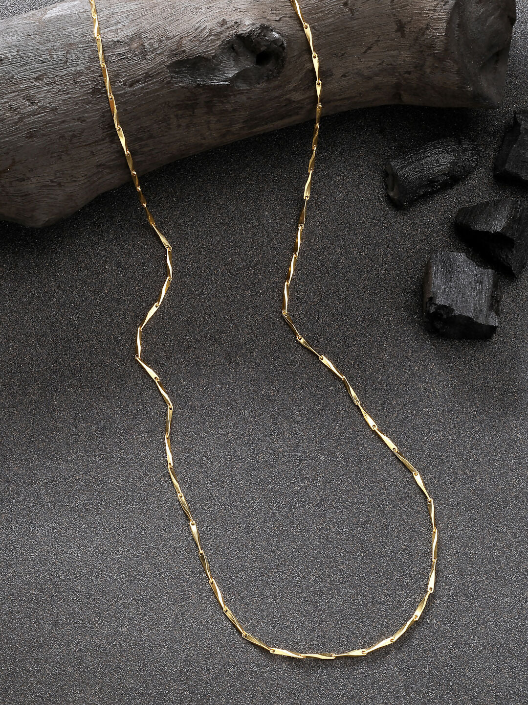NVR Women's Gold-Polished Minimal Chain - Distacart