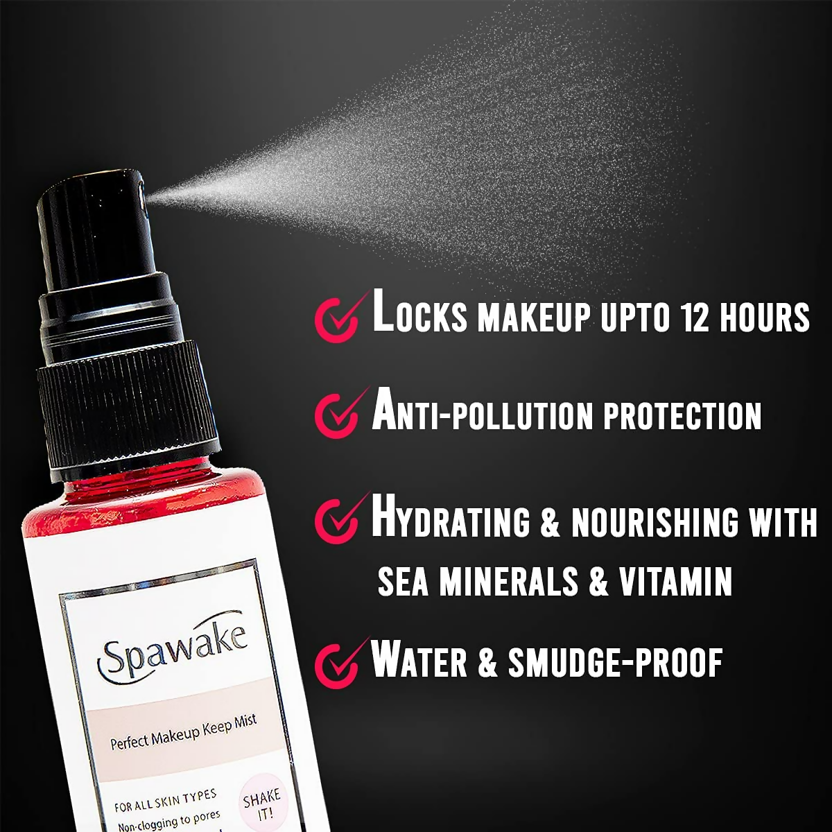 Spawake Makeup mist with Vitamin B6 + Natural Glow BB Cream Combo - Distacart