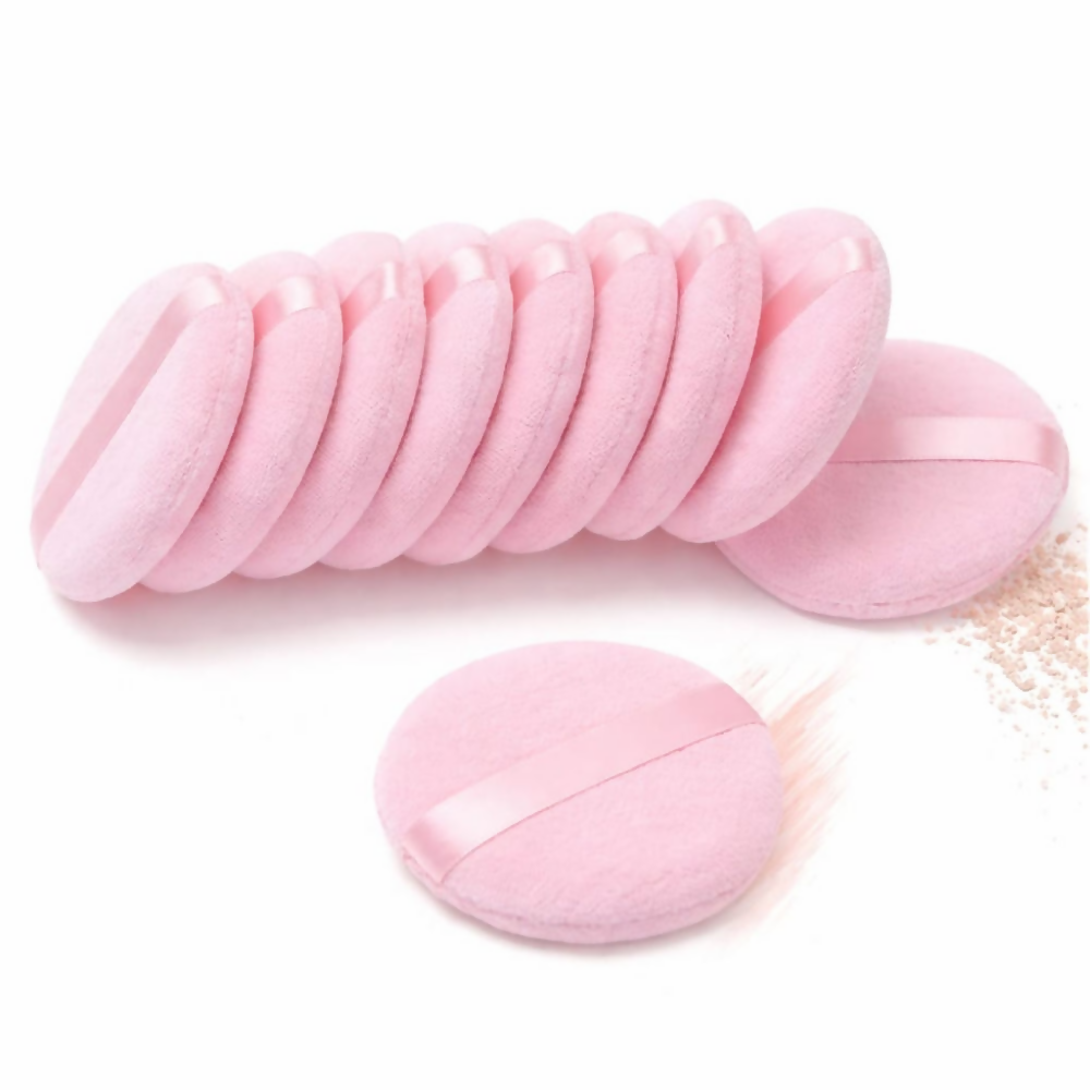 Bronson Professional Round Powder Puff Beauty Blender Makeup Sponge Applicator - Dista