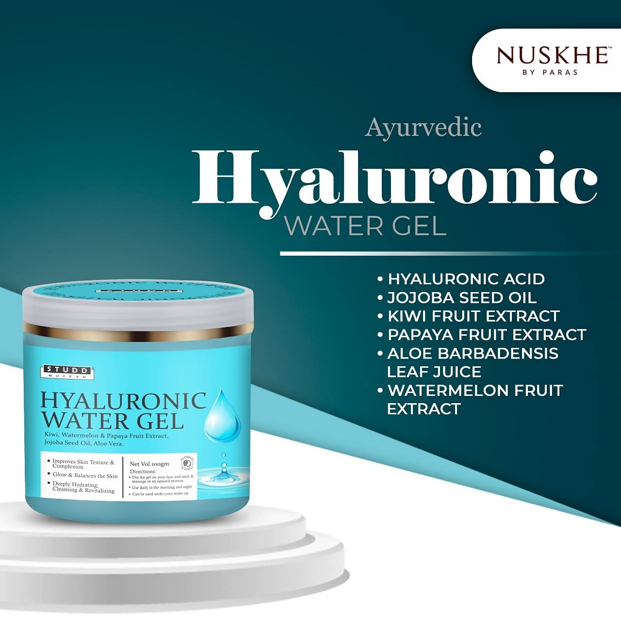 Nuskhe By Paras Studd Muffyn Hyaluronic Face Gel - Distacart