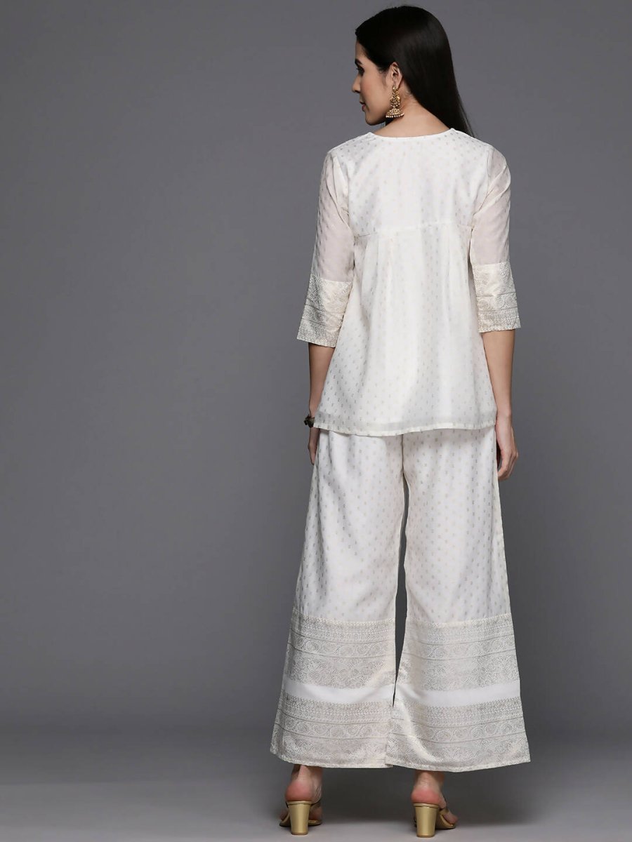 Ahalyaa Women's Traditional Wear Co-ods - Off-white - Distacart