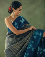 Thumbnail for Preksha Creation Banarasi Soft Silk Women Blue Saree - Distacart