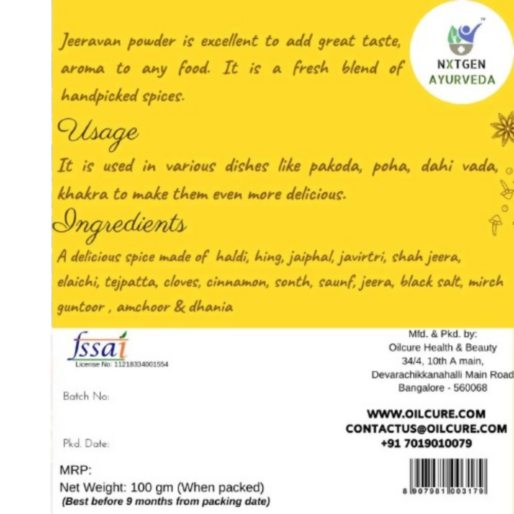 Nxtgen Ayurveda Jeerawan Powder - Distacart