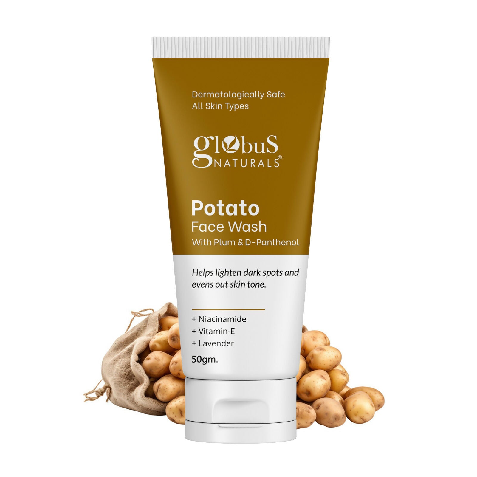 Globus Naturals Potato Face Wash with Plum & D-Panthenol