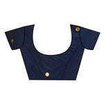 Thumbnail for Very Much Indian Pure Mul Cotton Handloom Saree - Dark Blue - Distacart