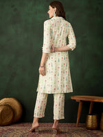 Thumbnail for Sangria Printed Kurta With Trousers