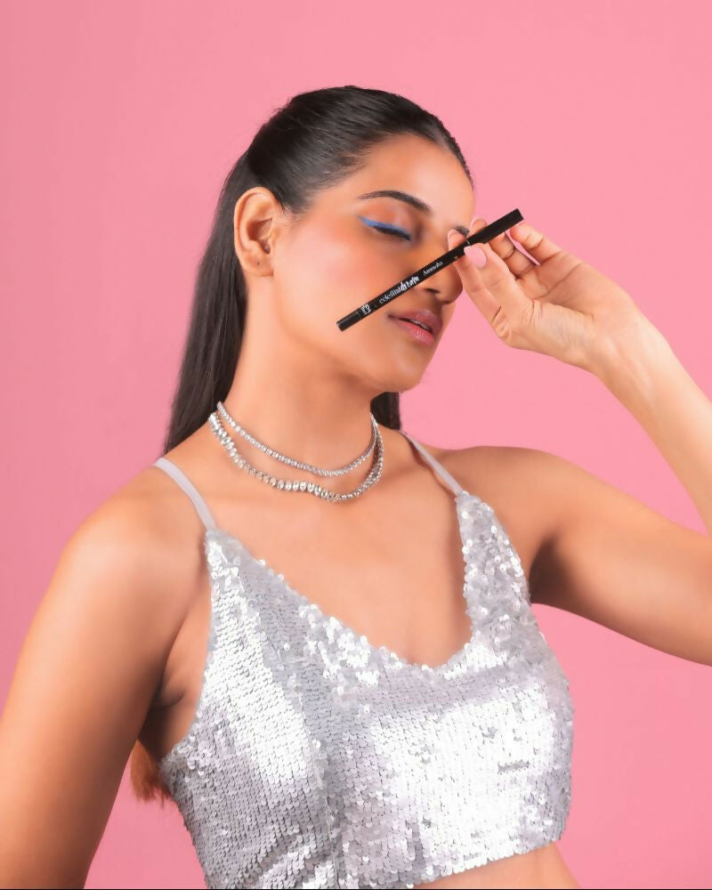 Ammoha Cosmetics Super Blue waterproof Kohl Pencil - Distacart