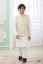 Thumbnail for Raivat Ethnic Art Silk Embroidery Work 3 Pics Jacket Set In Off White Colour - Distacart