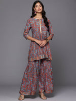 Thumbnail for Ahalyaa Women's Traditional Wear Co-ods - Teal Blue - Distacart