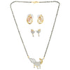 AanyaCentric Gold Plated Mangalsutra with Pendant, 2 Pair Earrings - Distacart