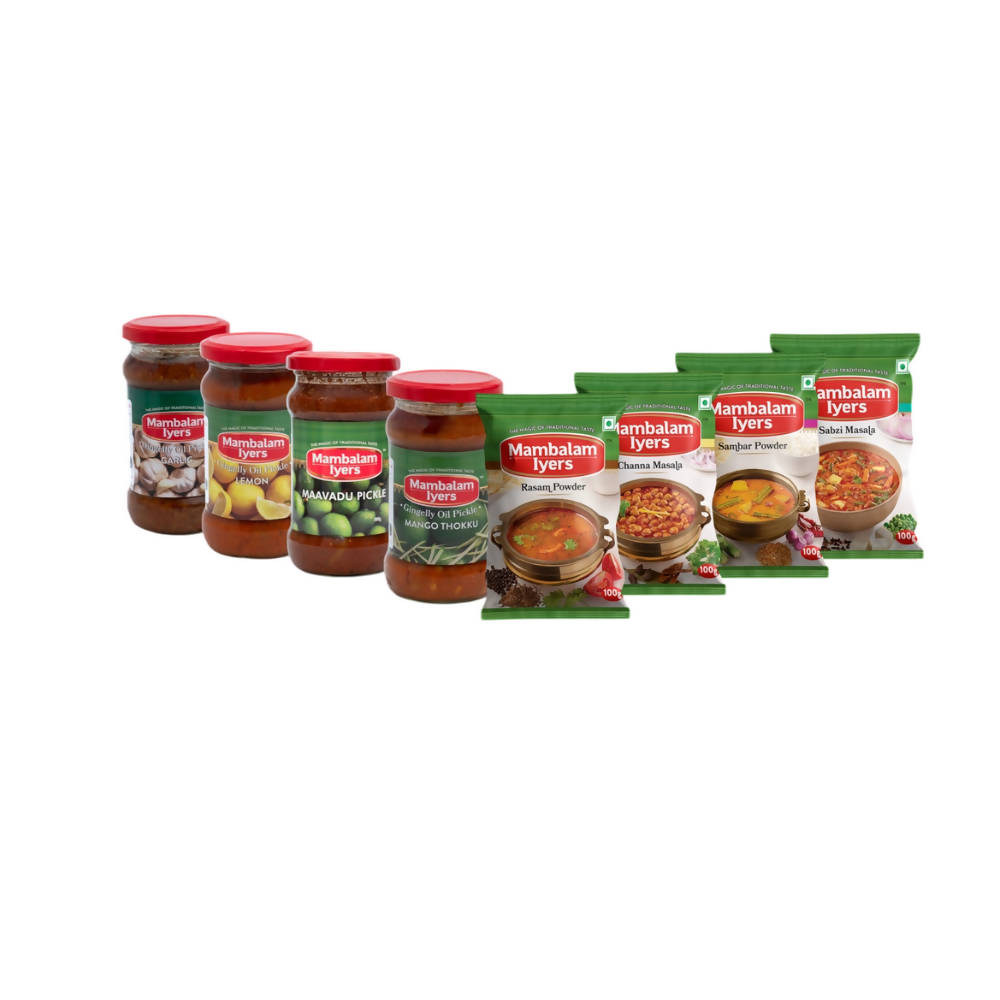 Mambalam Iyers Super Masala Mix & Pickle Mega Pack - Distacart