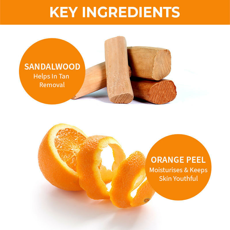 Nykaa Naturals Sandalwood & Orange Peel Face Wash for Tan Removal - Distacart