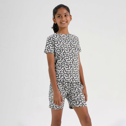 Chilins Kids Girls Cotton Co-ord set Printed - Distacart