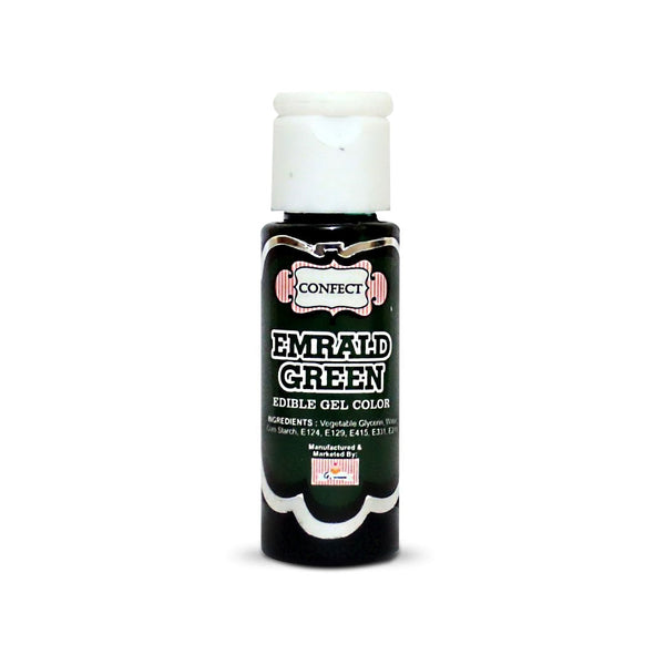 confect emerald green gel color br b 20 gms b