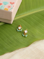 Thumbnail for Ruby Raang Diamond Pearl Dangling Earrings