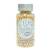 confect english gold disco balls sprinkles 4 mm 120 gms