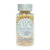 confect english gold disco balls sprinkles 6 mm 120 gms