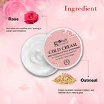 Thumbnail for Globus Naturals Cold Cream with Goodness of Rose & Oatmeal For Glowing and Hydrated Skin, All Skin Types