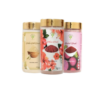Herbal Aura Multani Mitti Powder Hibiscus Powder Beetroot Powder - Distacart